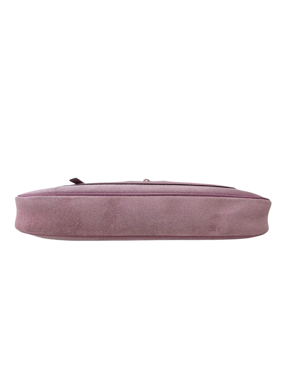 Salvatore Ferragamo Pink Suede & Leather Mini Shoulder Bag With Chain Link Strap - Picture 7 of 16